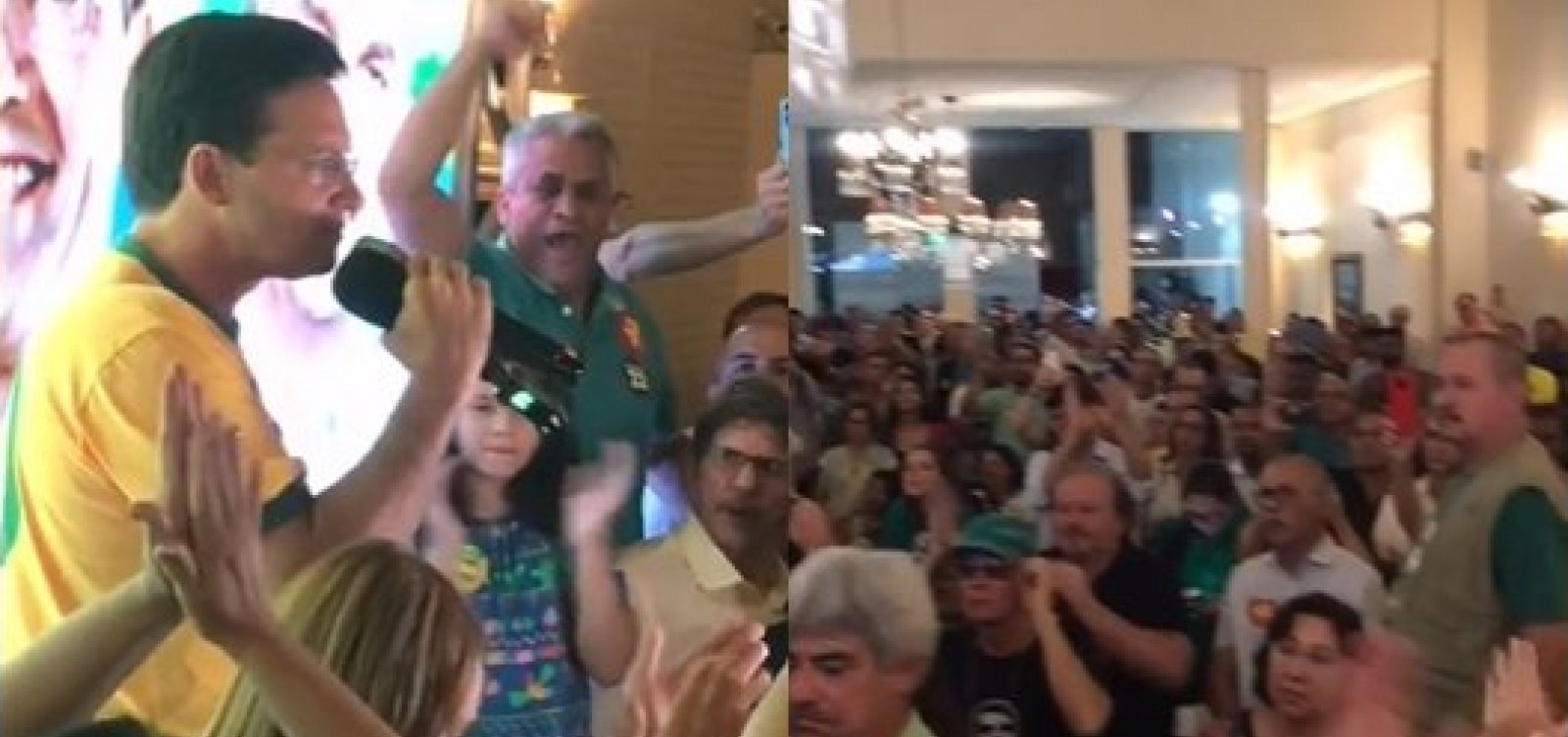 João Roma pede voto para ACM Neto em evento de campanha por Bolsonaro