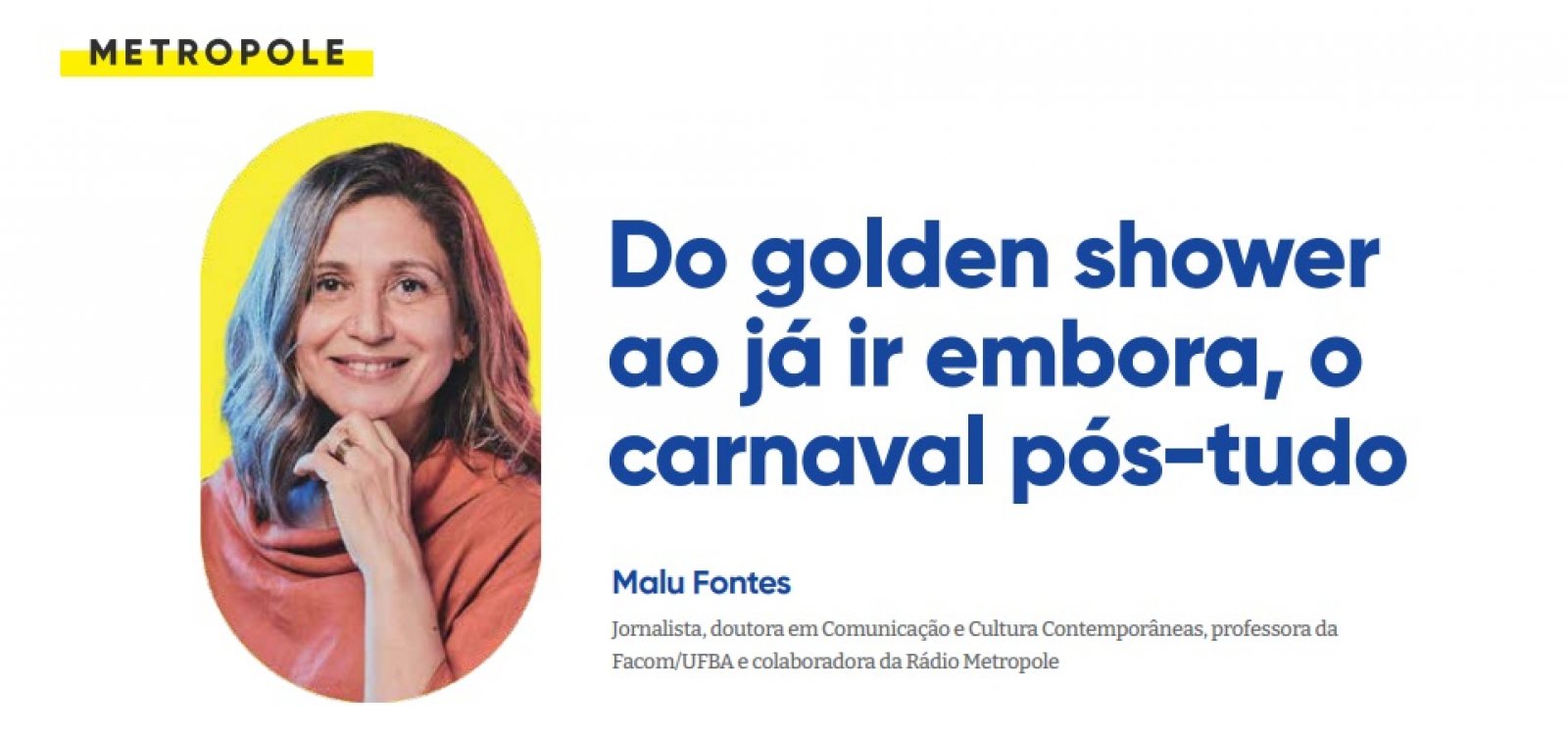 Do golden shower ao já ir embora, o carnaval pós-tudo