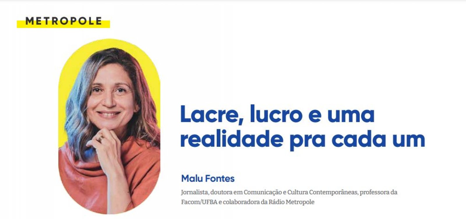 Lacre, lucro e uma realidade pra cada um 