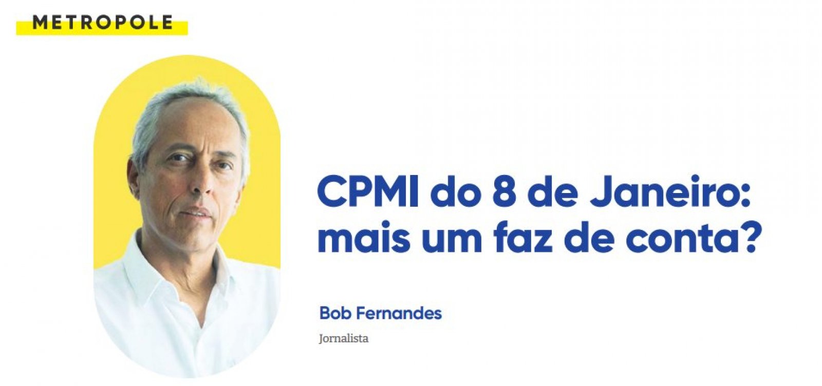 Cpmi Do 8 De Janeiro Mais Um Faz De Conta Metro 1