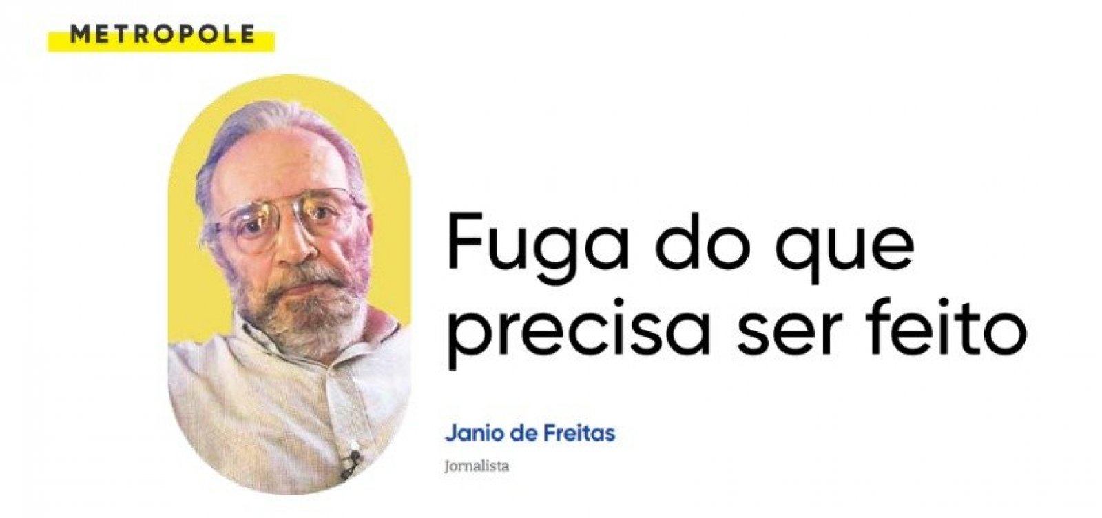 Fuga do que precisa ser feito