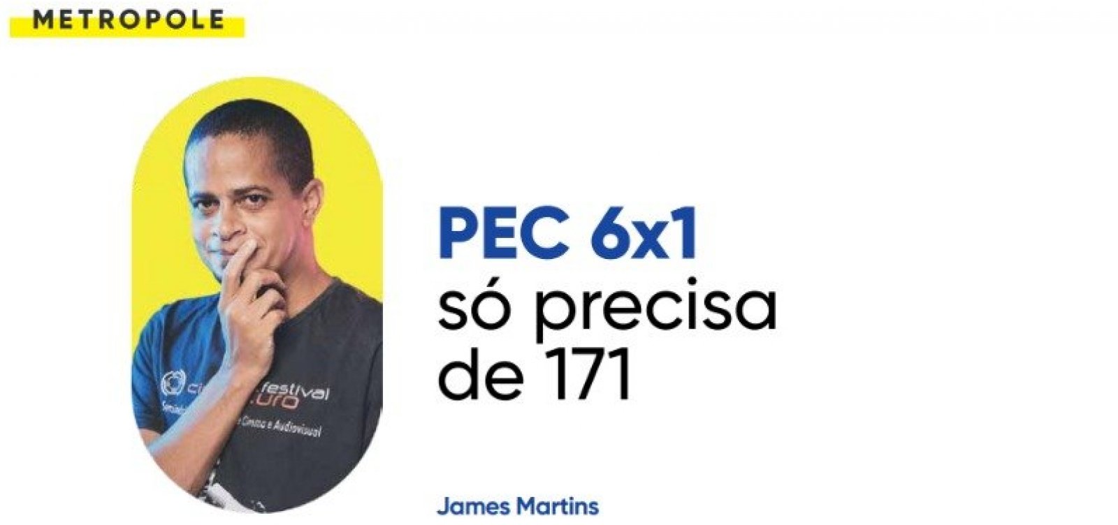 PEC 6x1 só precisa de 171