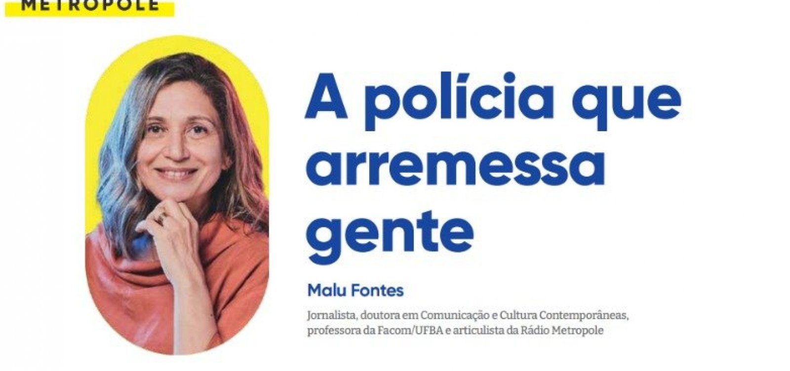 A polícia que arremessa gente