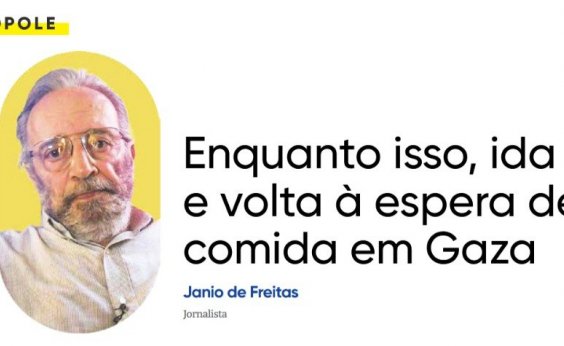 Enquanto isso, ida e volta à espera de comida em Gaza