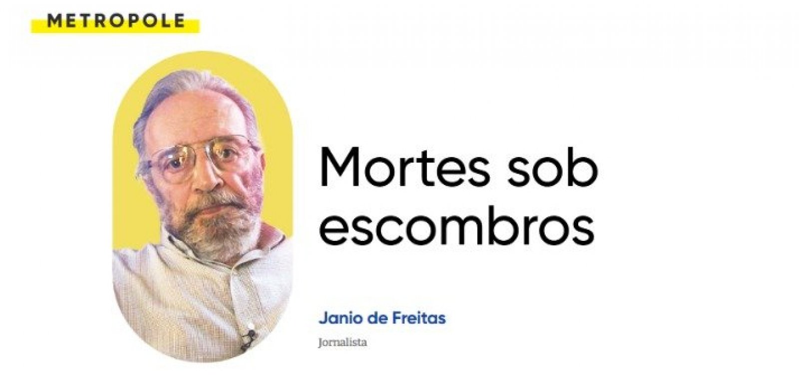Mortes sob escombros