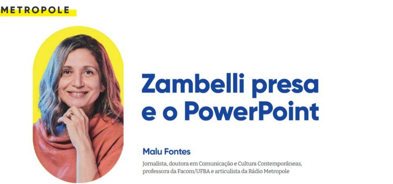 Zambelli presa e o PowerPoint
