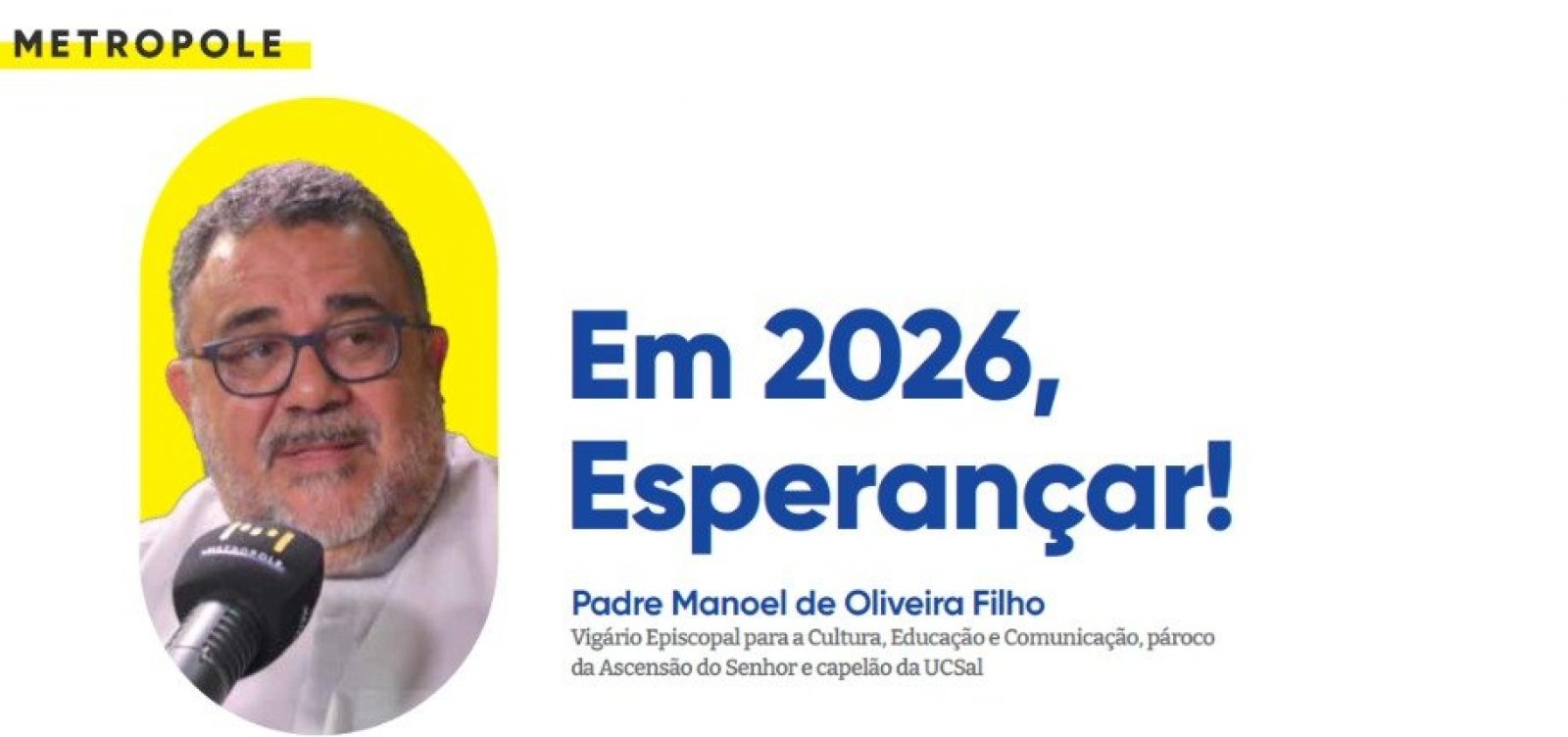 Em 2026, Esperançar!