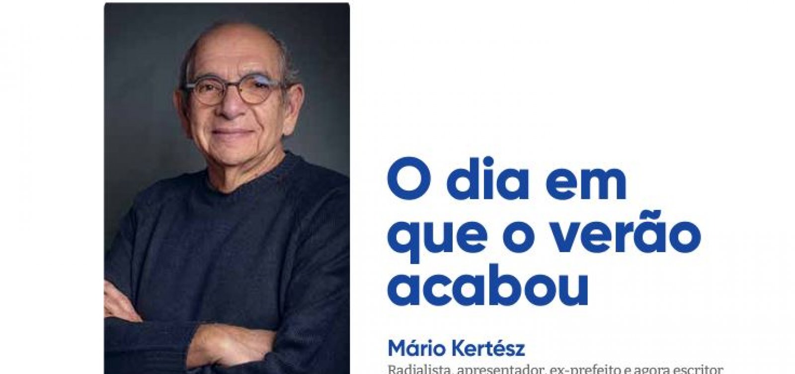 O dia em que o verão acabou