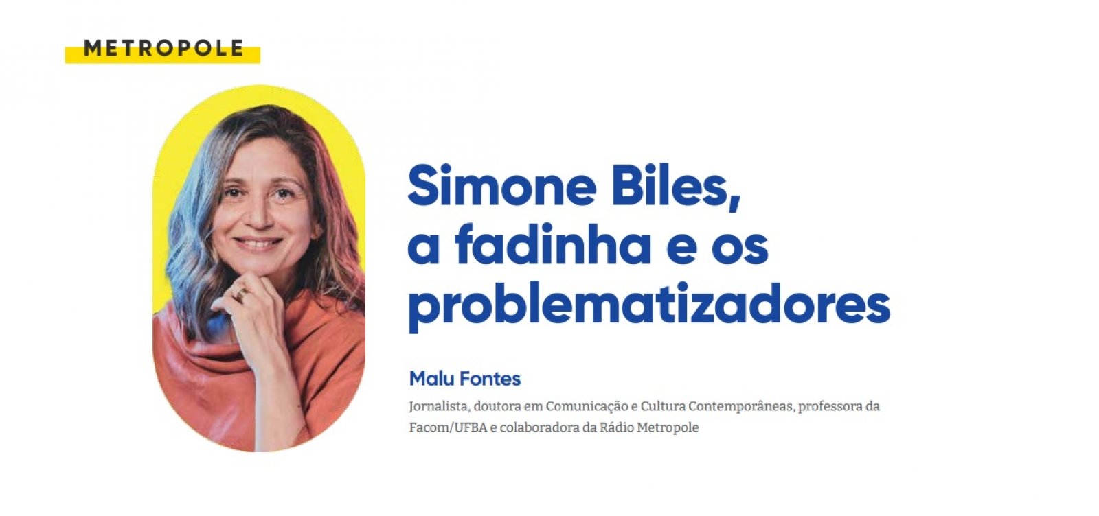 Simone Biles, a fadinha e os  problematizadores