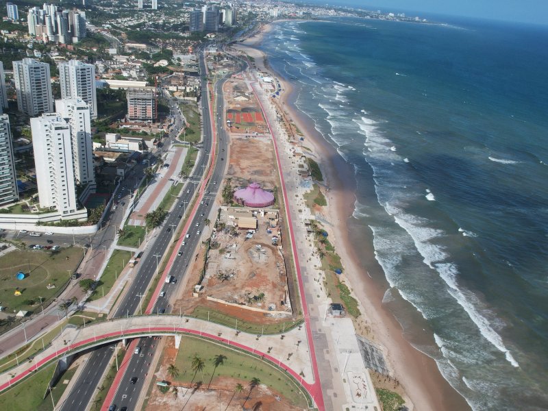 Prefeitura derrapa em nova tentativa de vender canteiro central da orla de Patamares