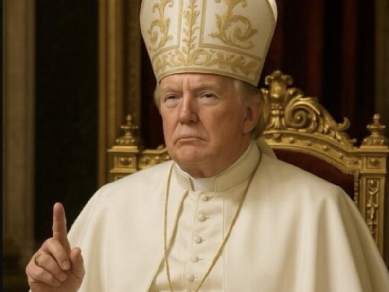 Casa Branca publica foto de Trump como papa; internautas apontam ofensa