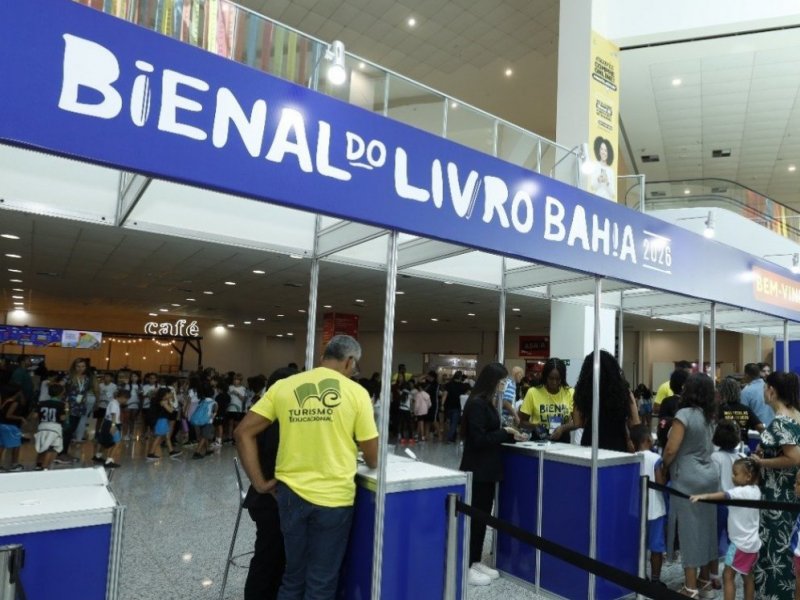 Bienal do Livro Bahia 2026 começa nesta quarta-feira em Salvador