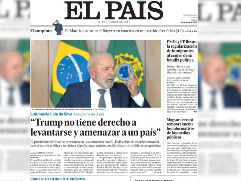 Crítica de Lula a Trump é destaque de capa na imprensa espanhola