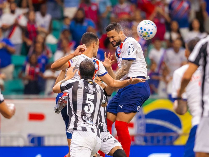 Bahia reage e arranca o empate com o Santos na Fonte Nova pelo Brasileirão