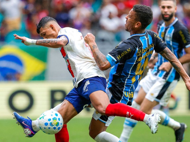 Bahia empata com o Grêmio na Fonte Nova e amplia jejum de triunfos