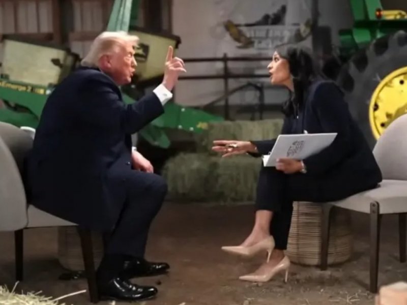 Trump chama jornalista de “estúpida” e abandona entrevista antes do término