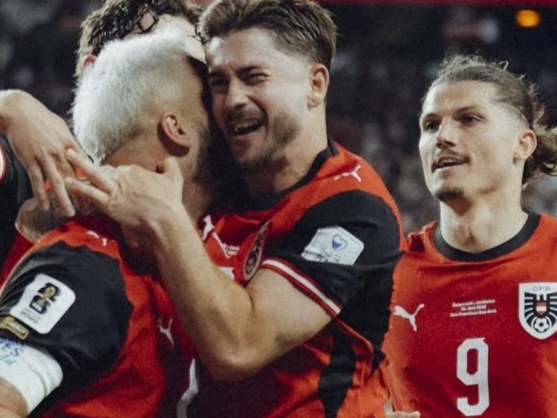 Áustria bate Jordânia na Copa após 28 anos longe dos Mundiais