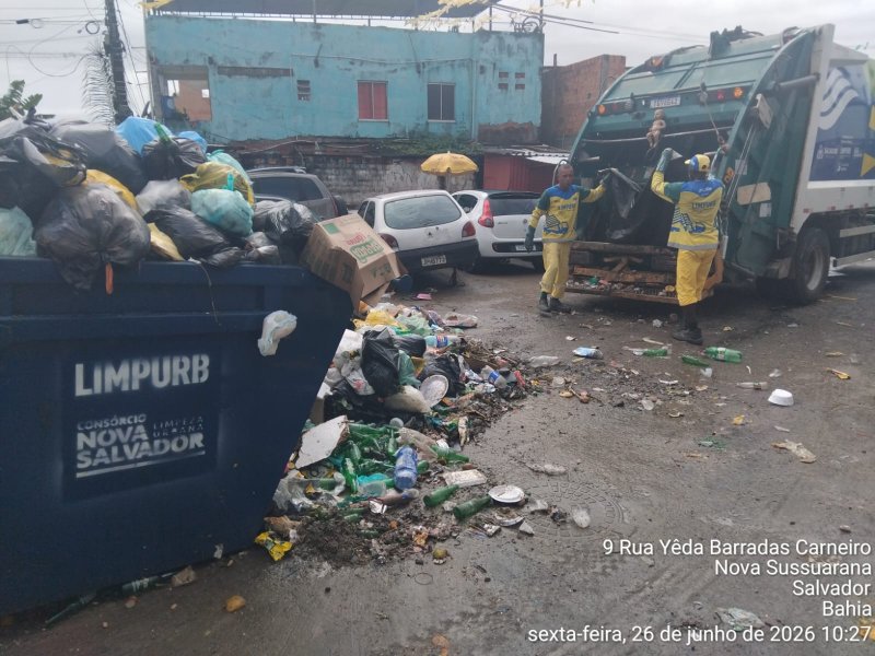 Coleta de lixo deve ser normalizada em Salvador até este sábado, diz Limpurb