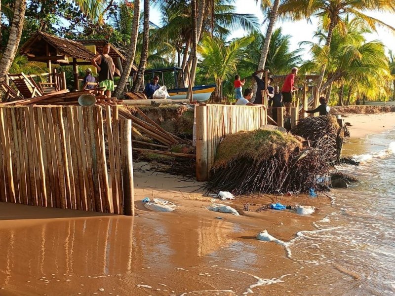 Imagens contradizem prefeitura de Maraú sobre obras irregulares em praia de Barra Grande