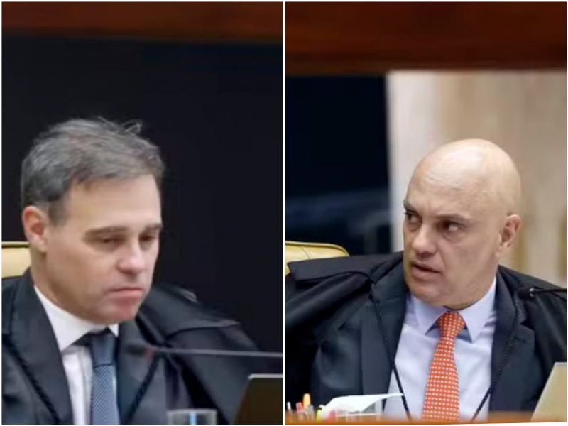 Moraes e Mendonça batem boca durante julgamento do STF : "isso é mentira"