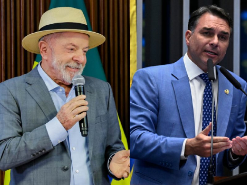 Lula aparece com 37% e Flávio Bolsonaro com 33% no 1º turno, diz Quaest