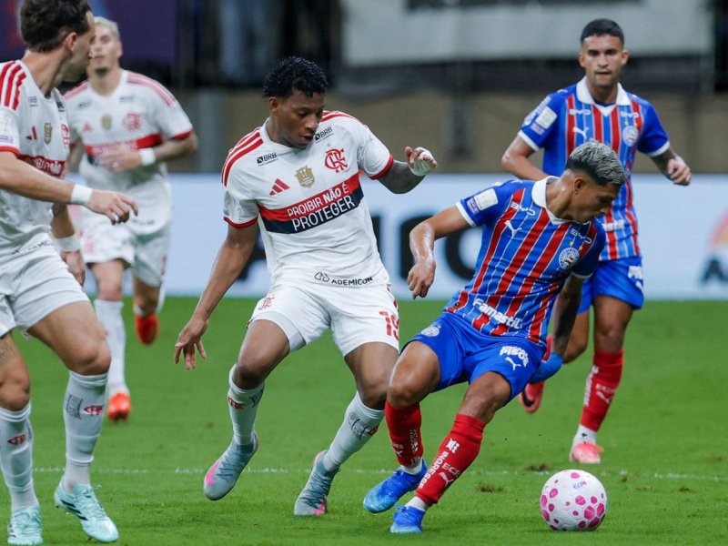 Bahia é derrotado pelo Flamengo na Fonte Nova e cai duas posições na tabela