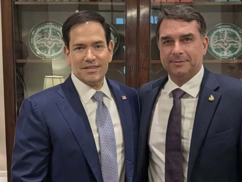 Marco Rubio é apontado como articulador da fuga de Flávio Bolsonaro para os EUA