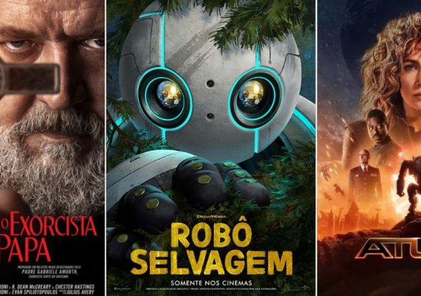 O Exorcismo do Papa, Robô Selvagem e Atlas; confira as indicações de filmes da semana