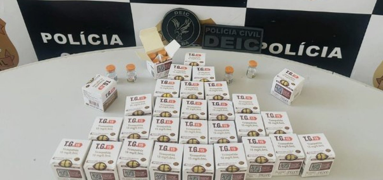 Polícia apreende 124 ampolas de “Mounjaro paraguaio” em ônibus na Bahia