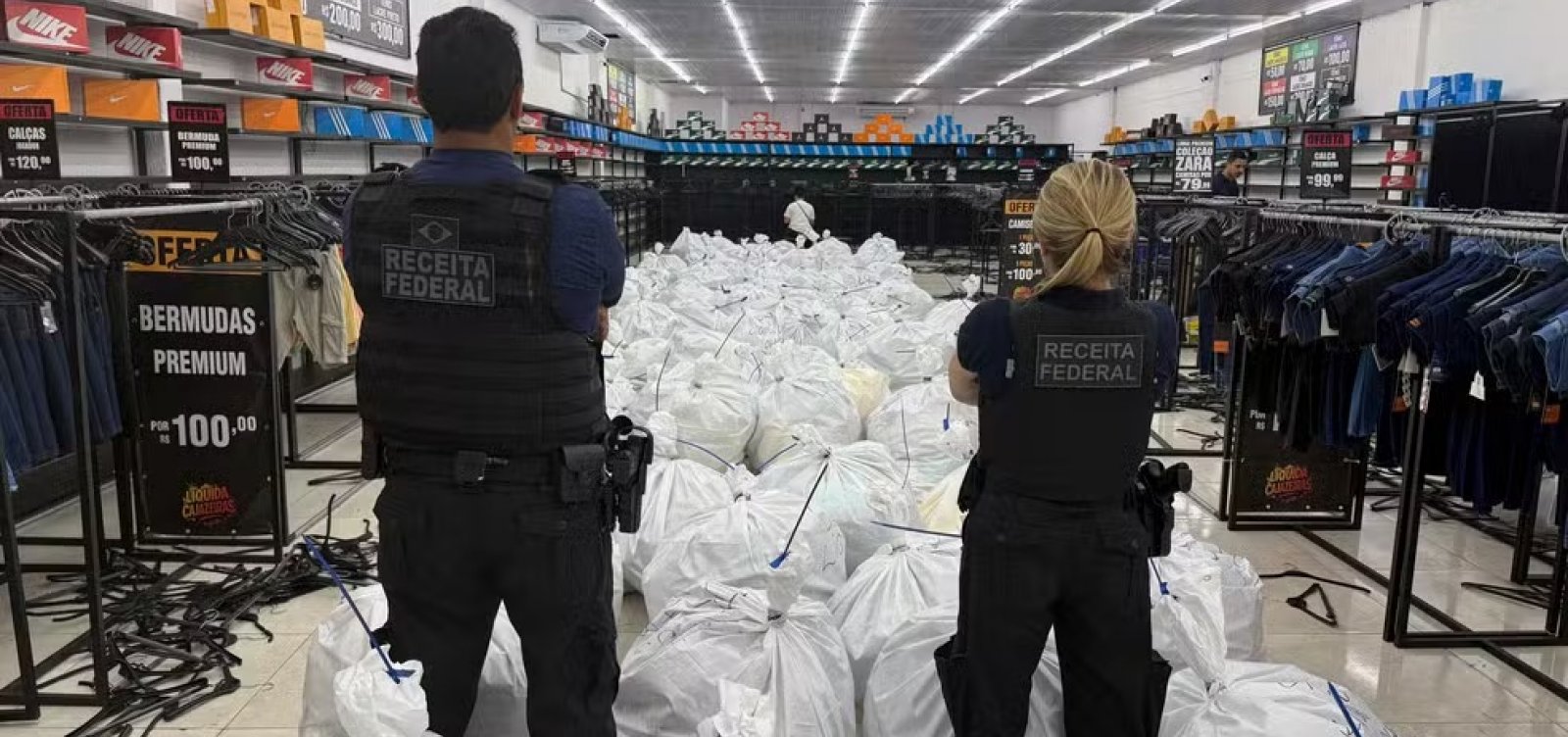 Produtos falsificados avaliados em R$ 1 milhão são apreendidos em outlets de Salvador