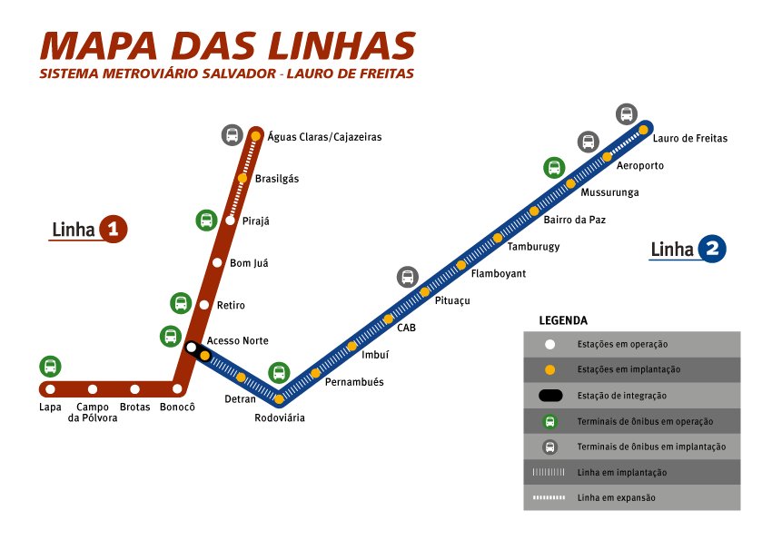 Metrô de Salvador 'perde velocidade' e construção de novas estações emperra  - Metro 1