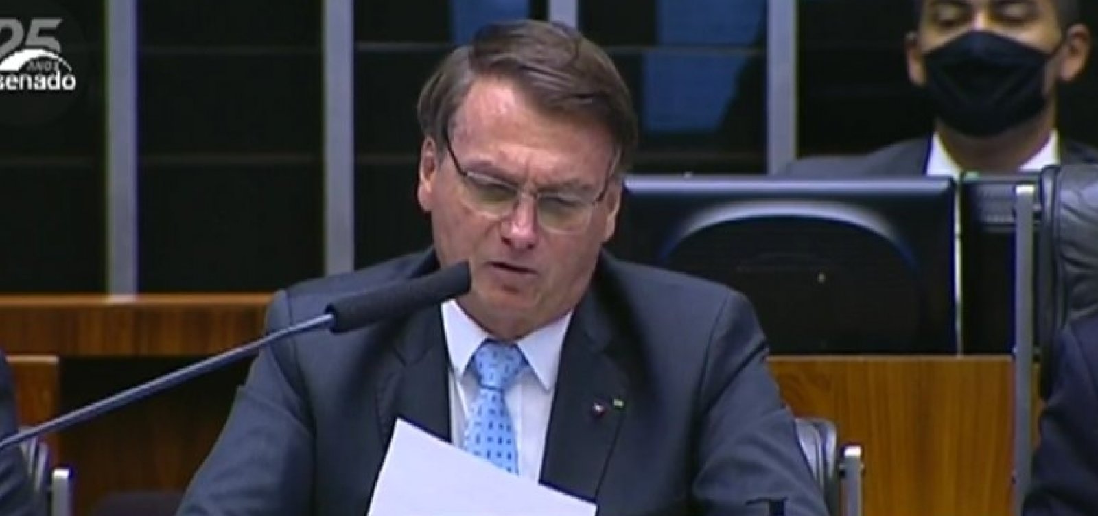 Chamado de genocida e fascista no Congresso, Bolsonaro responde: 'nos encontramos em 22'