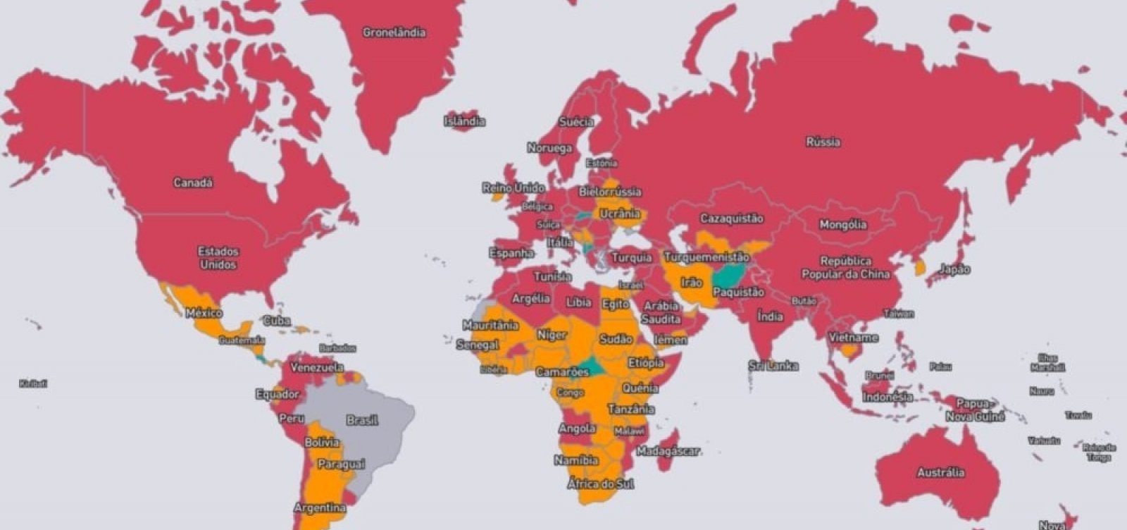 Apenas 10 países estão aceitando voos diretos do Brasil durante pandemia