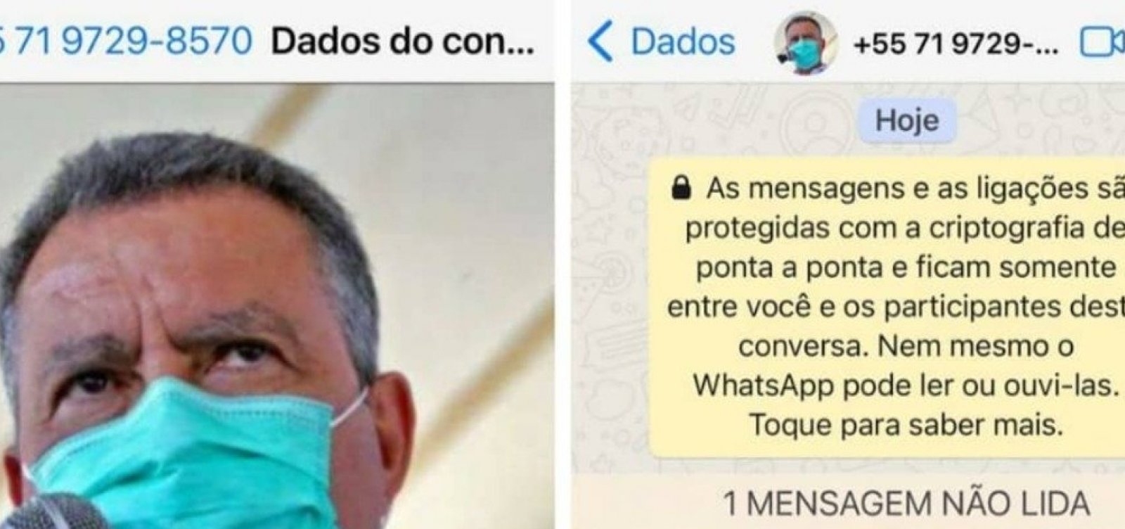Rui Costa alerta para conta falsa no WhatsApp criada em seu nome