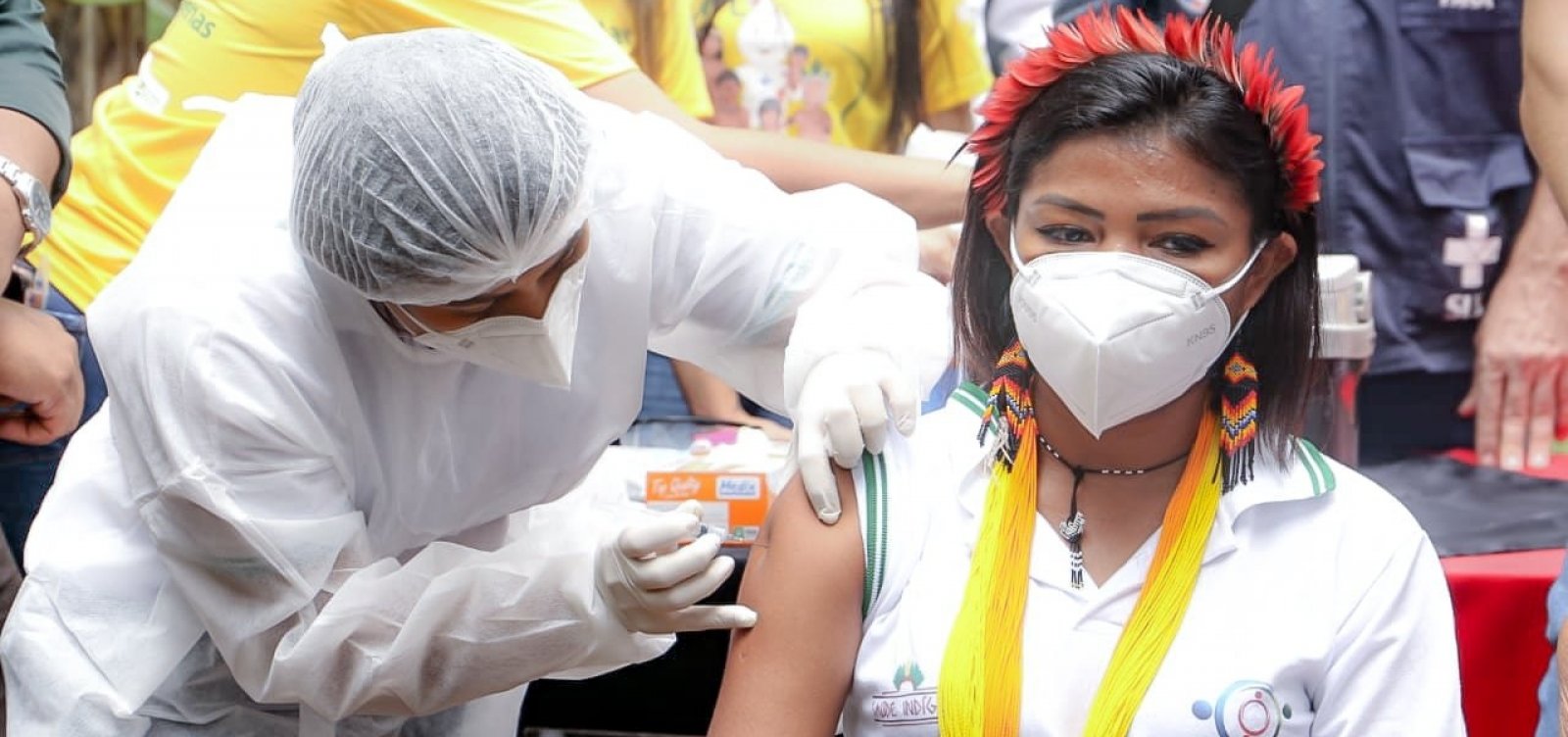 75% da população indígena já foi vacinada com duas doses na Bahia