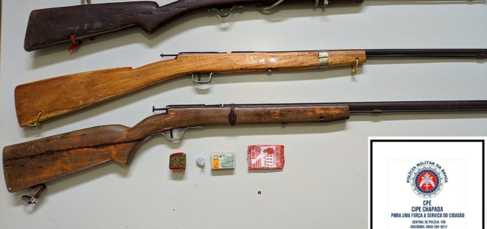 Dois homens morrem e polícia apreende oito armas na Chapada Diamantina
