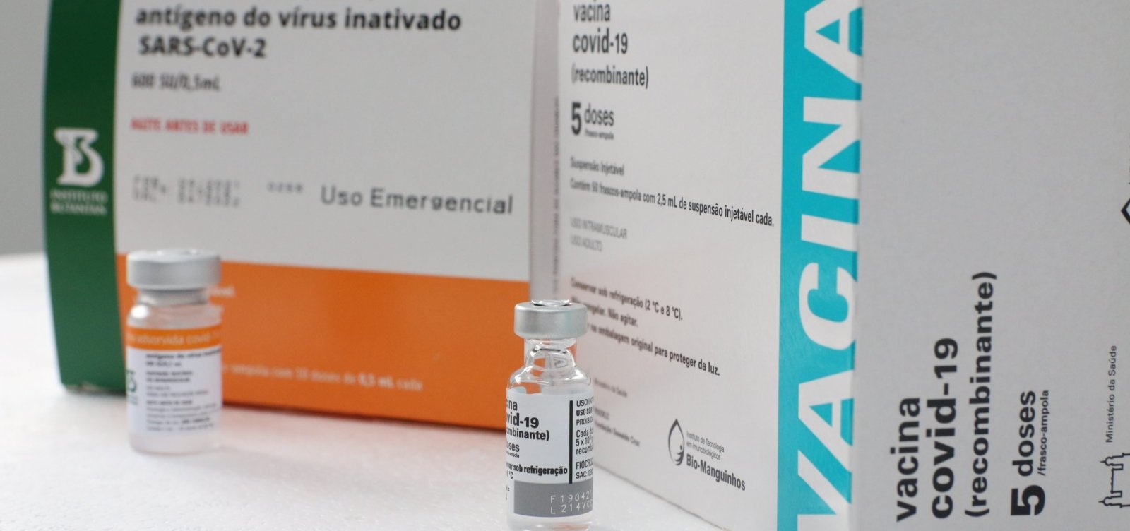 Mais 62,6 mil doses de CoronaVac chegam à Bahia