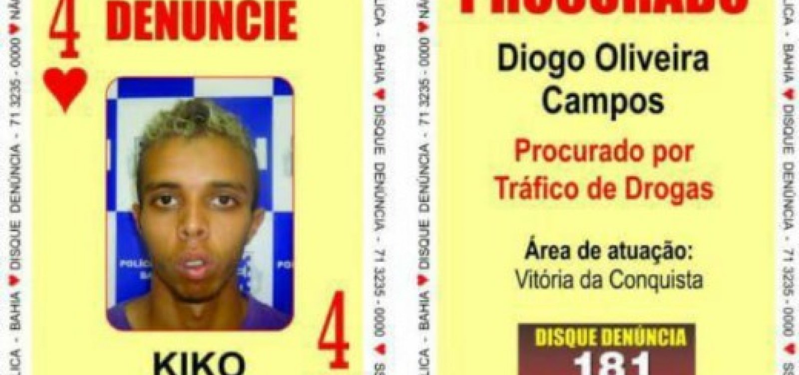 Autor de mais de 100 homicídios na Bahia, integrante do Baralho do Crime é preso em SP