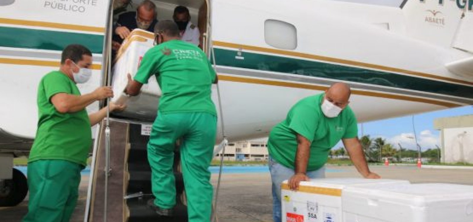 Chegam &agrave; Bahia mais 264 mil doses de vacinas para a 1&ordf; aplica&ccedil;&atilde;o