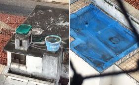 E a dengue? Secretaria de Saúde de Ilhéus tem água parada no seu próprio prédio