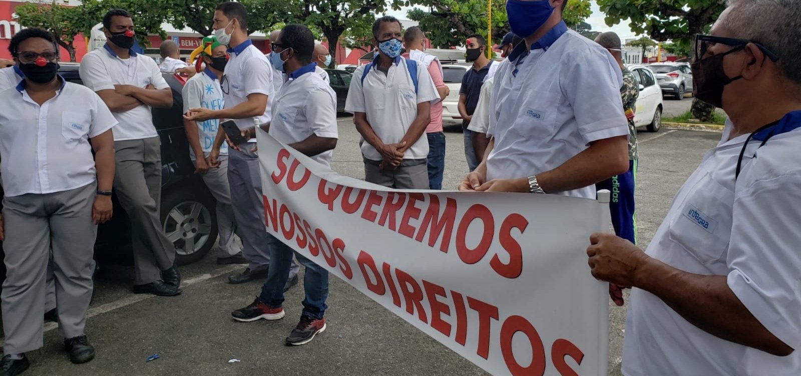 Por rapidez na indenização, rodoviários da CSN fazem novo protesto na Rótula do Abacaxi 