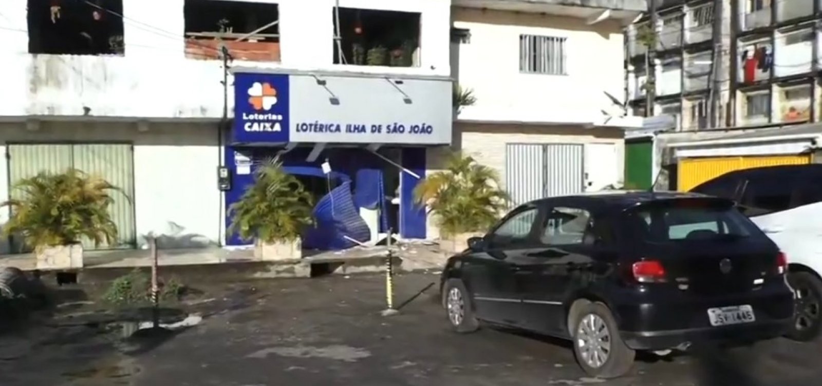 Casa lotérica é atacada com explosivos na Região Metropolitana