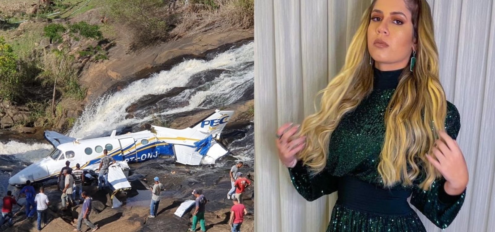 Marília Mendonça morre em acidente após queda de aeronave em Minas Gerais