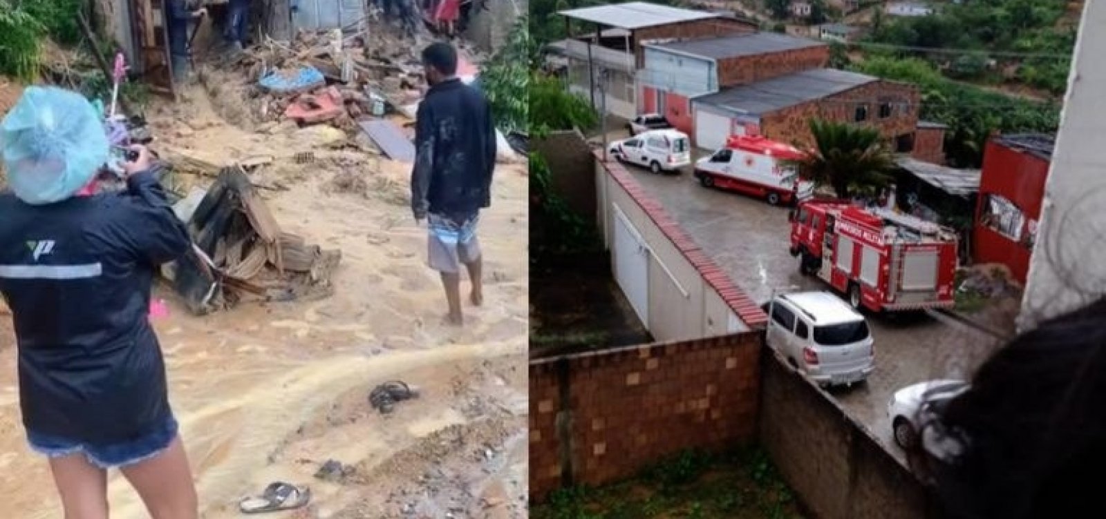 Deslizamento de encosta atinge casa e mata três pessoas da mesma família em Itamaraju