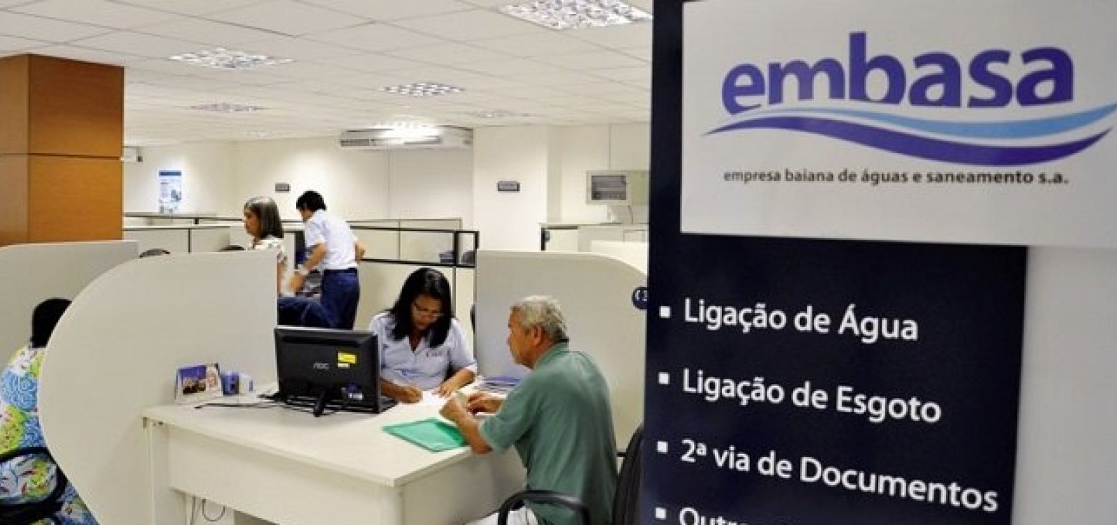 Embasa vai exigir comprovante de vacina&ccedil;&atilde;o para usu&aacute;rio acessar pontos de atendimento