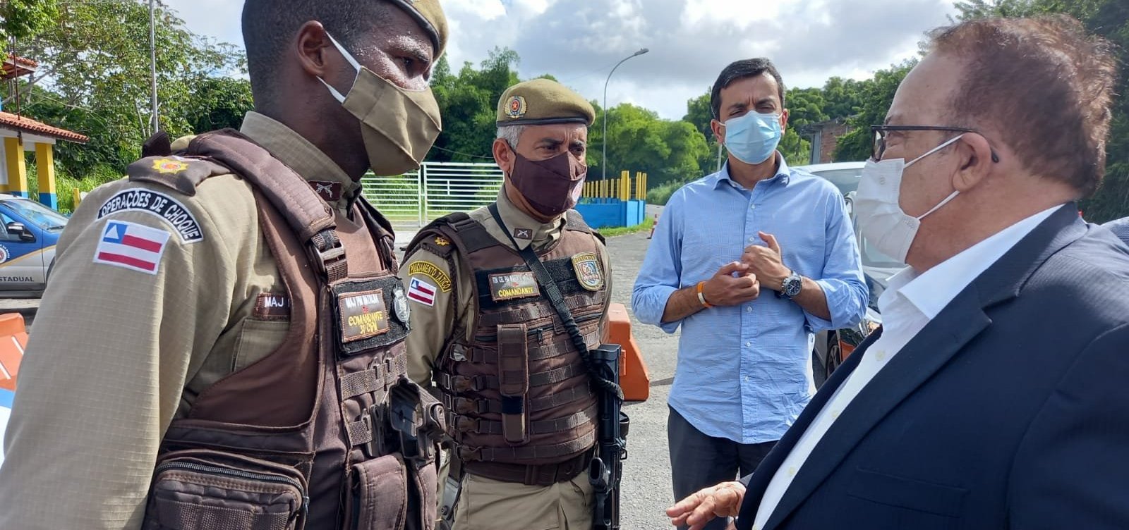Secretário  acompanha reforço do policiamento em Valéria e Águas Claras