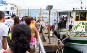 Passageiros encontram fluxo intenso na travessia Mar Grande-Salvador
