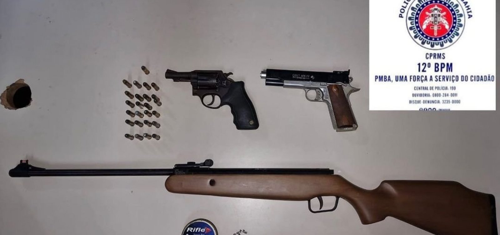 Idoso de 62 anos &eacute; preso por suspeita de comercializar armas de fogo em Cama&ccedil;ari