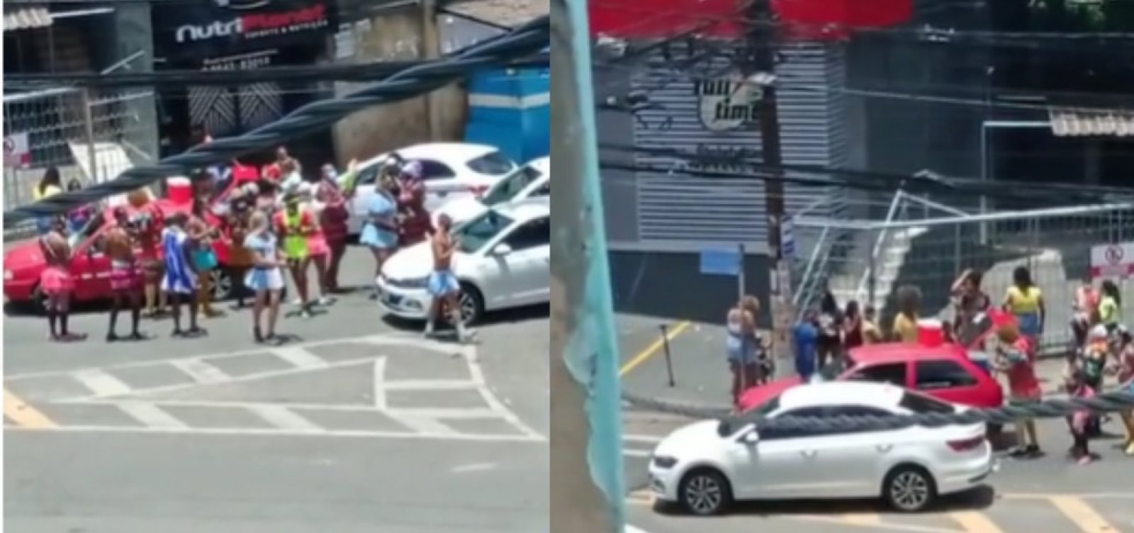 PM interrompe bloco de Carnaval nas ruas de Matatu de Brotas, em Salvador 