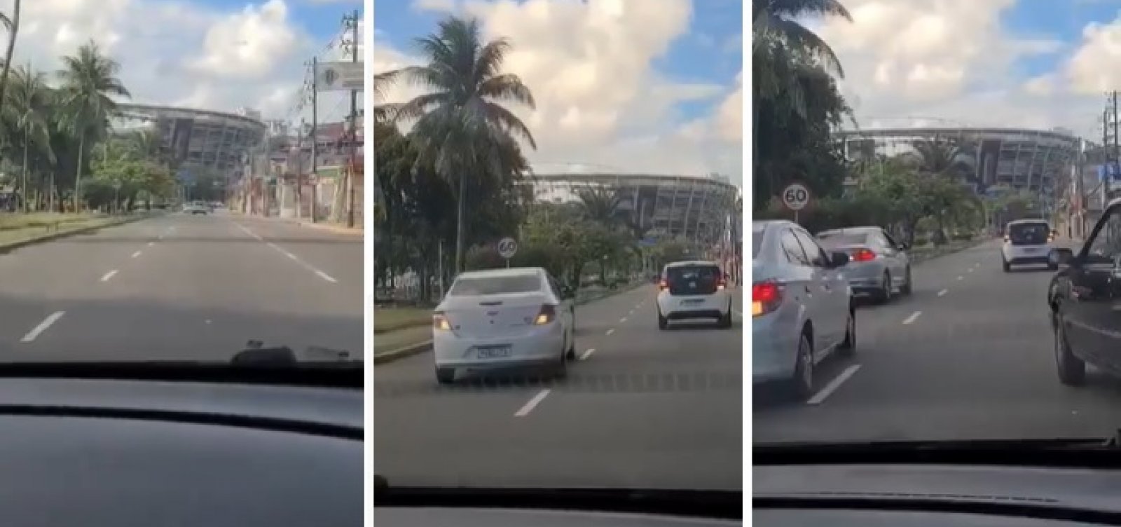 SSP nega arrastão no Dique; vídeo mostra fuga de carros